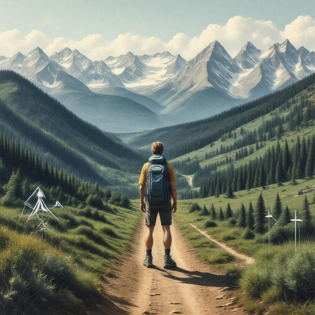 AI-created image of Triple Crown of Hiking