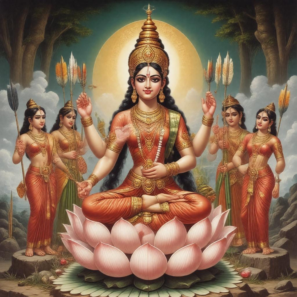 AI-created image of Tripura Sundari
