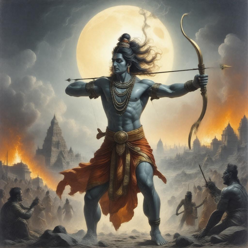 Click to view larger image AI-created image of Tripurantaka