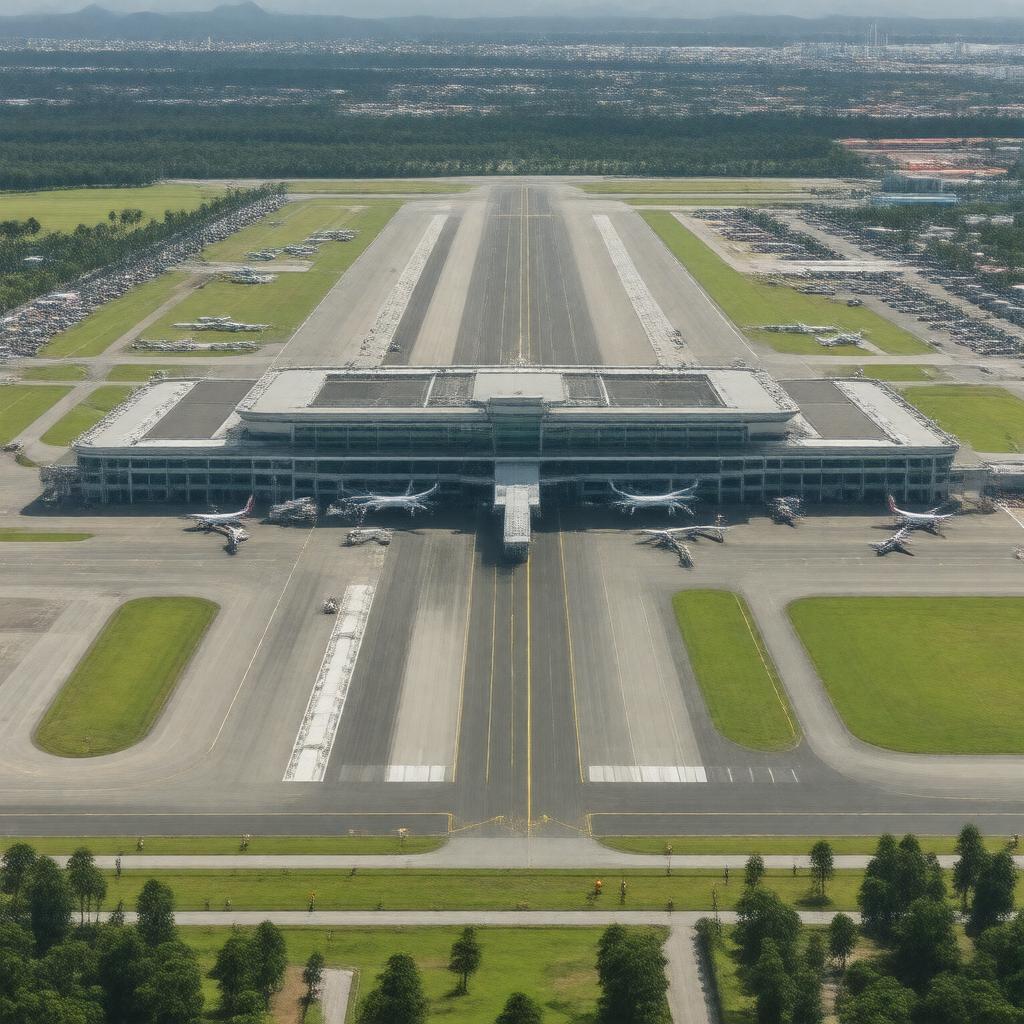AI-created image of Trivandrum International Airport