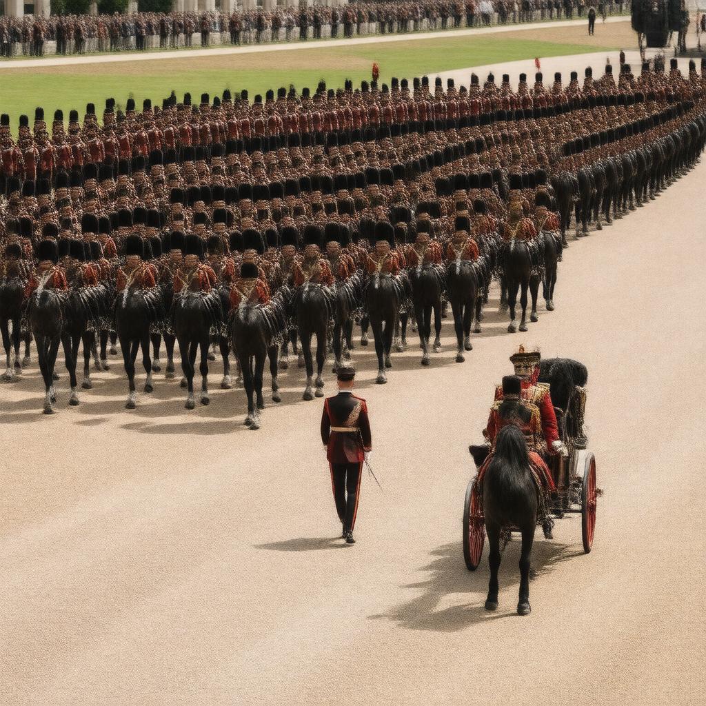 AI-created image of Trooping the Colour