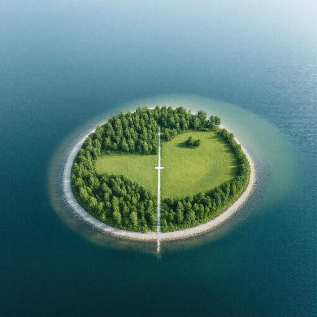 AI-created image of Trout Island