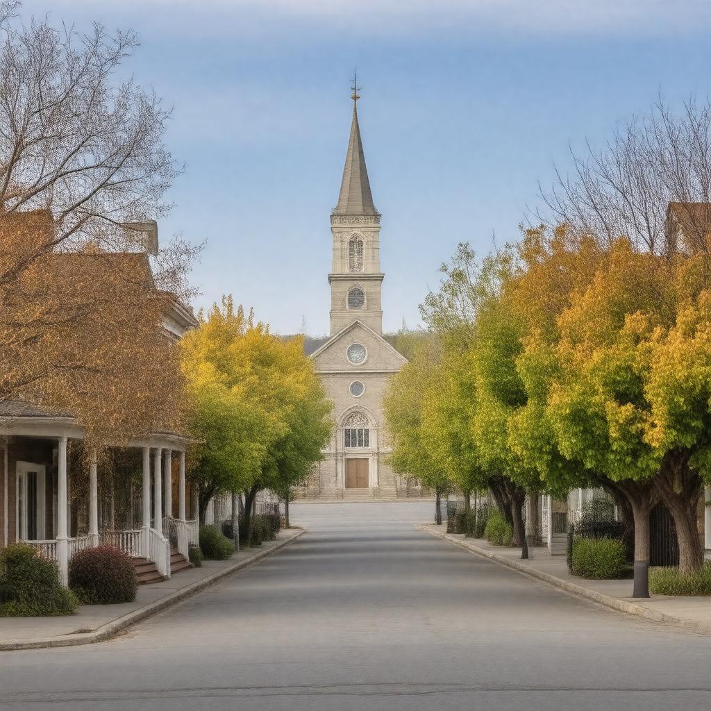 AI-created image of Troutdale Historic District