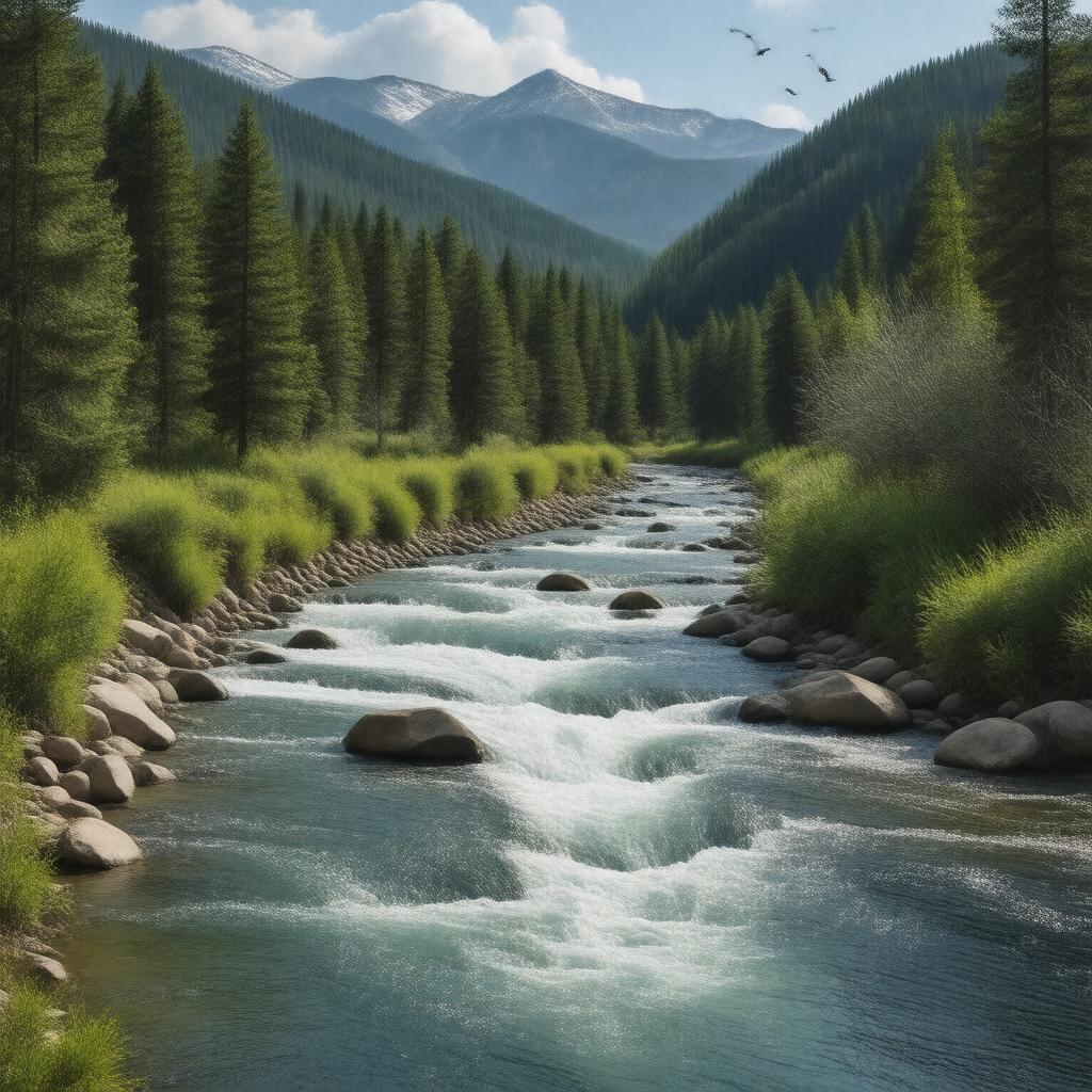 AI-created image of Truckee River