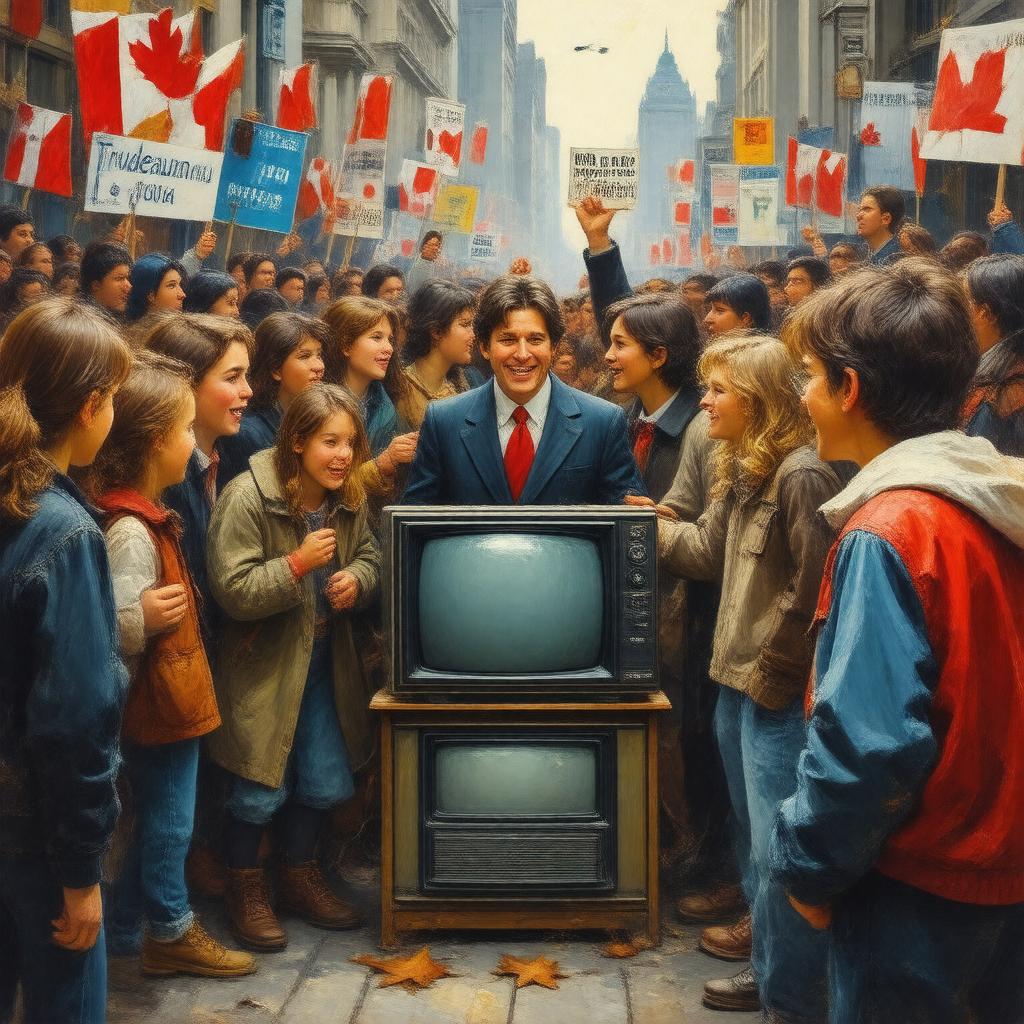 AI-created image of Trudeaumania
