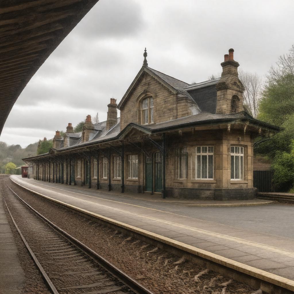 AI-created image of Truro railway station