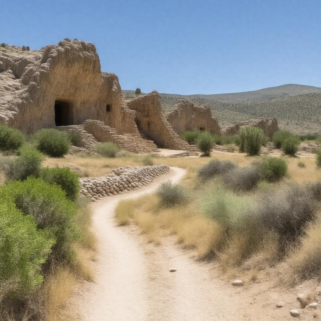 AI-created image of Tsankawi Ruins