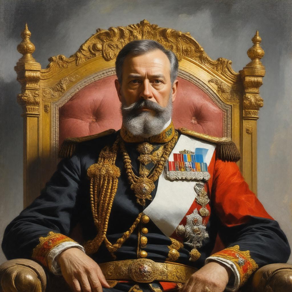 Click to view larger image AI-created image of Tsar Alexander III of Russia