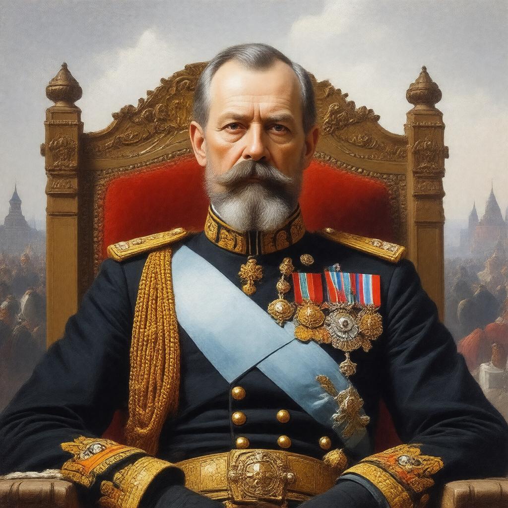 AI-created image of Tsar Alexander II of Russia