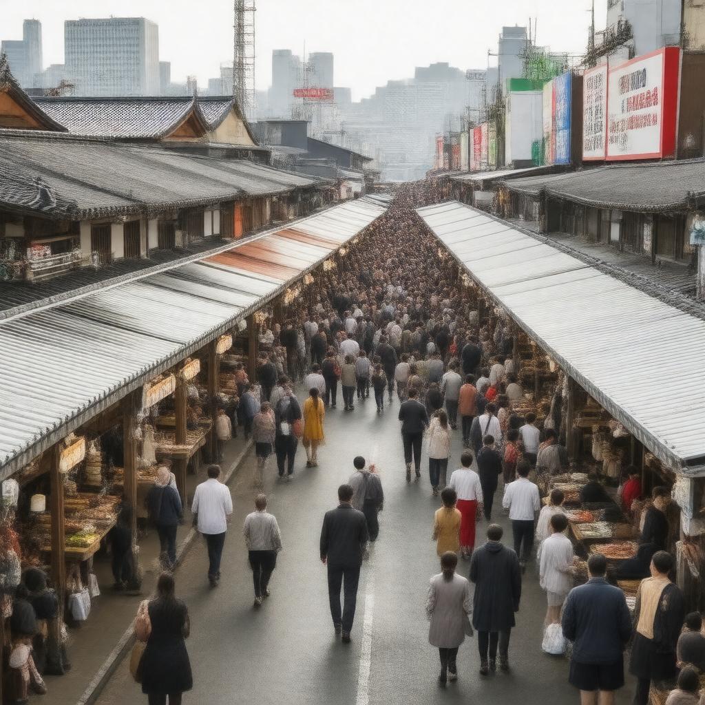 AI-created image of Tsukiji Market