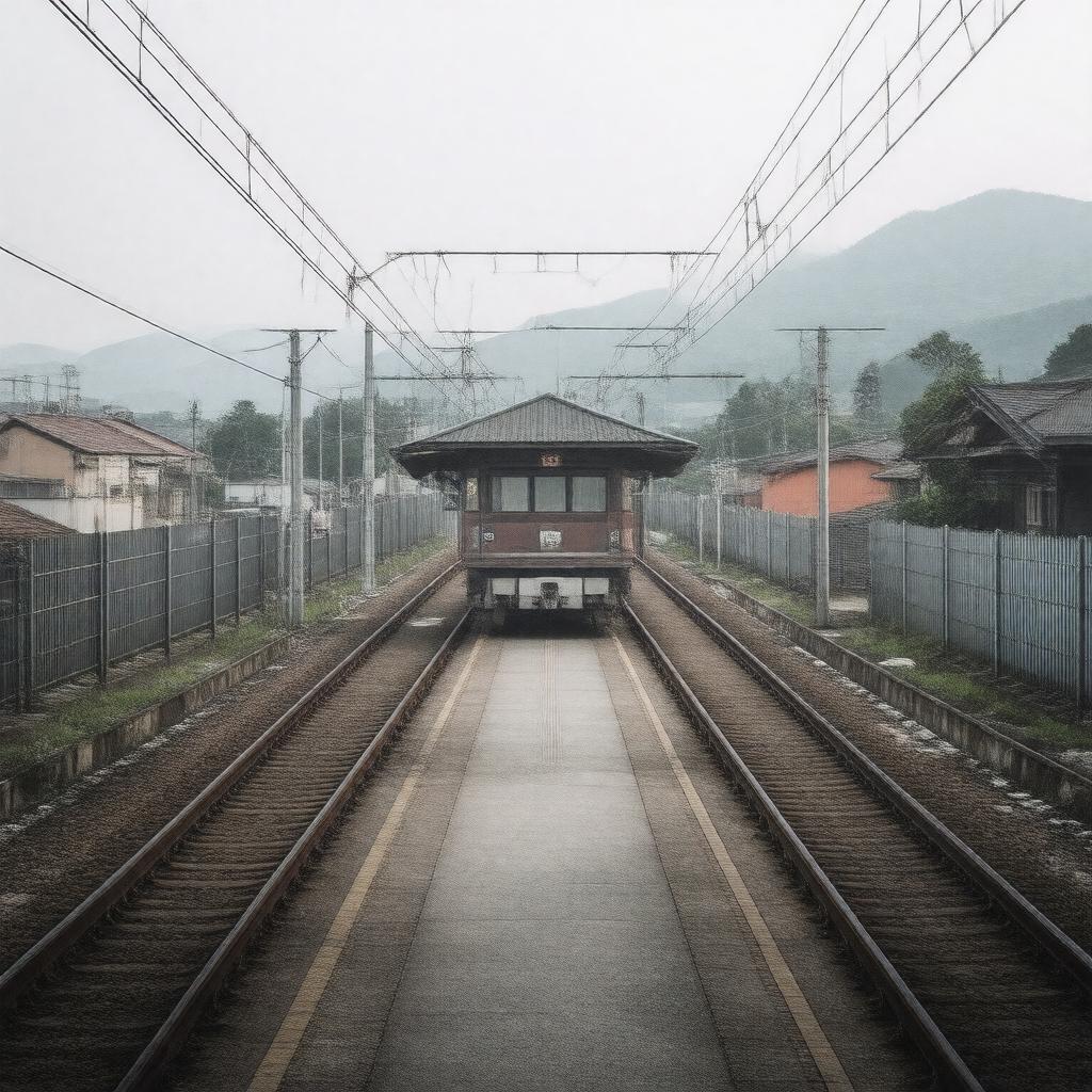 AI-created image of Tsurugi Station