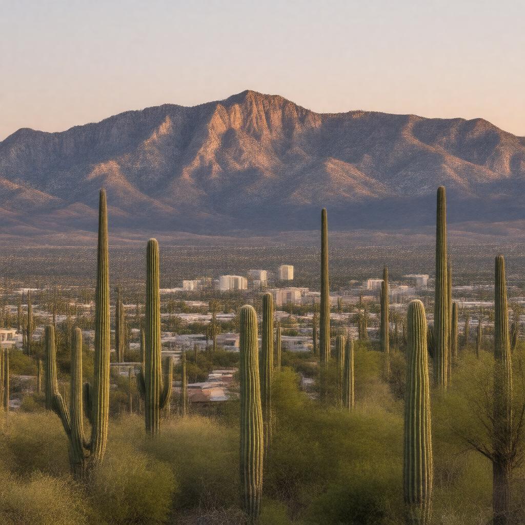 AI-created image of Tucson, Arizona, United States