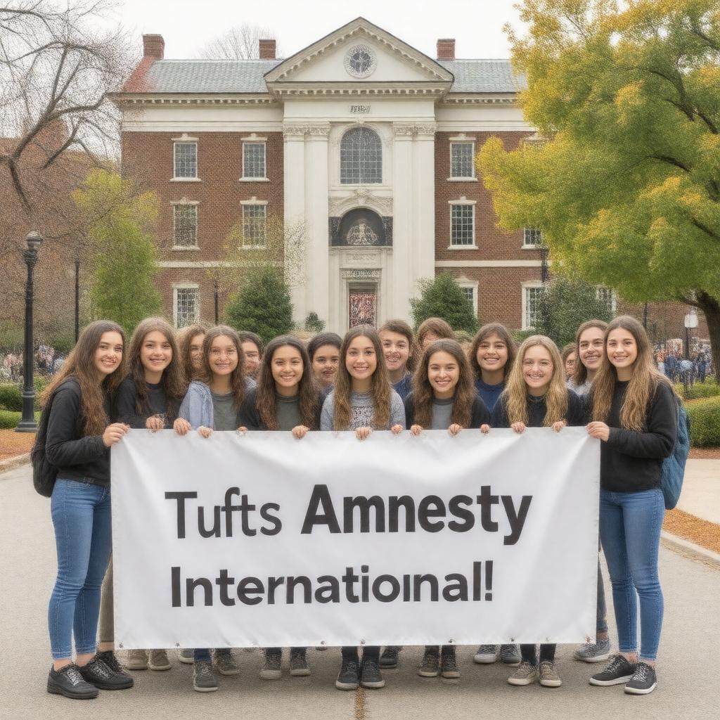 AI-created image of Tufts Amnesty International