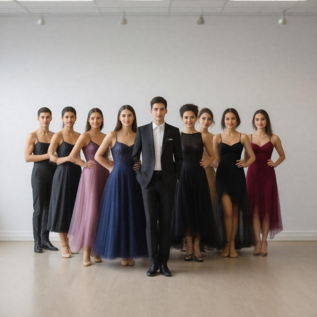 Click to view larger image AI-created image of Tufts Ballroom Dance Team