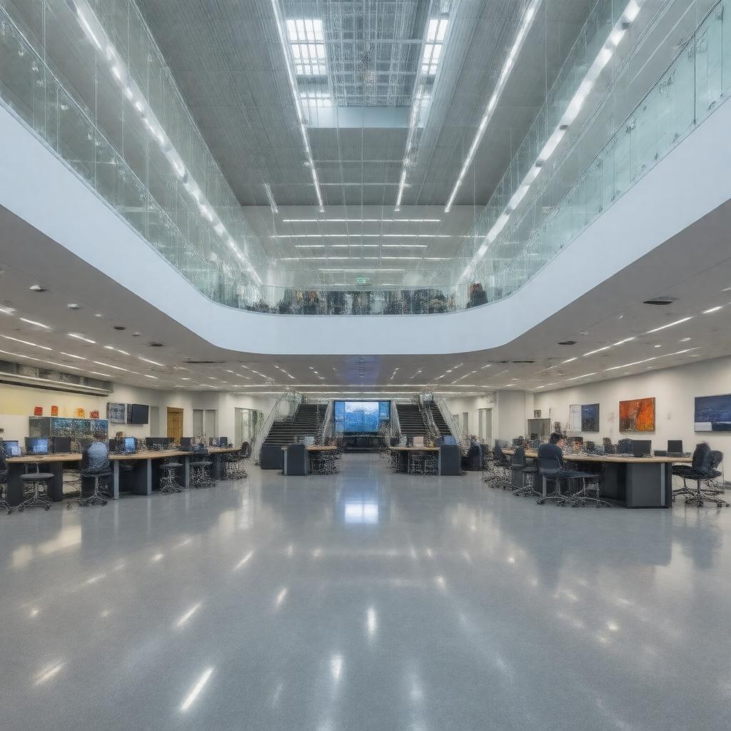 Click to view larger image AI-created image of Tufts Center for Engineering Education and Outreach