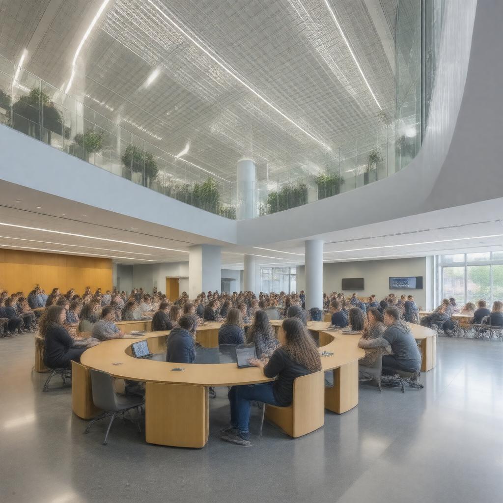 AI-created image of Tufts Center for the Enhancement of Learning and Teaching