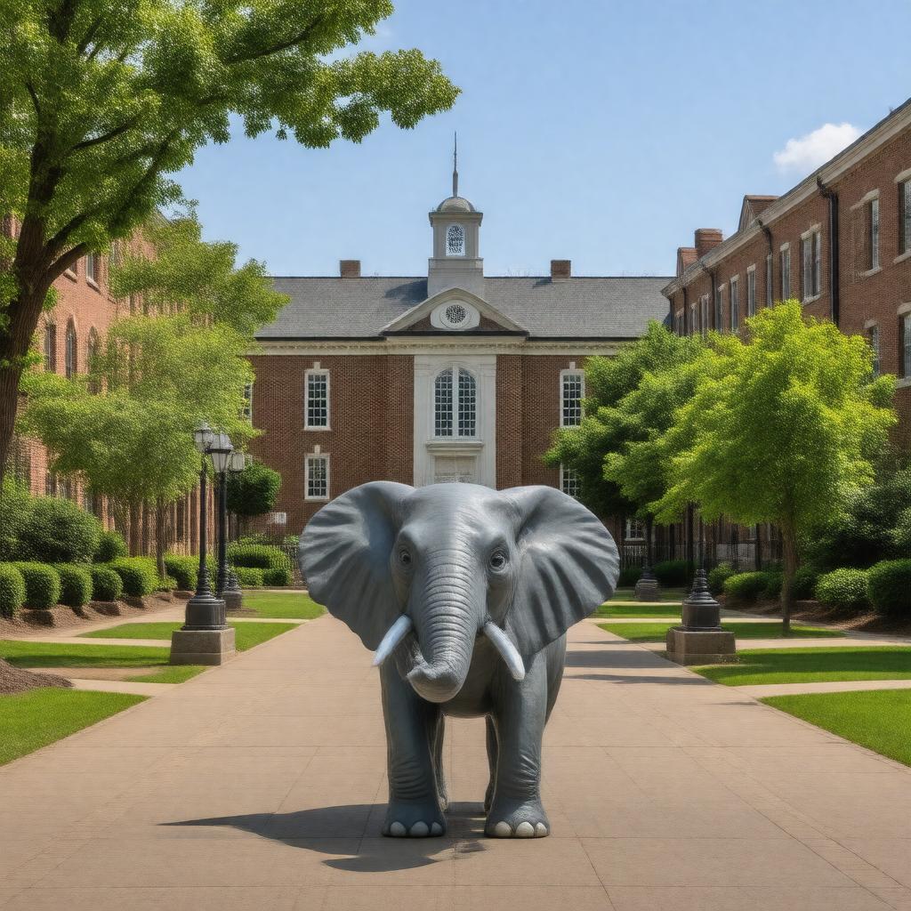 AI-created image of Tufts College