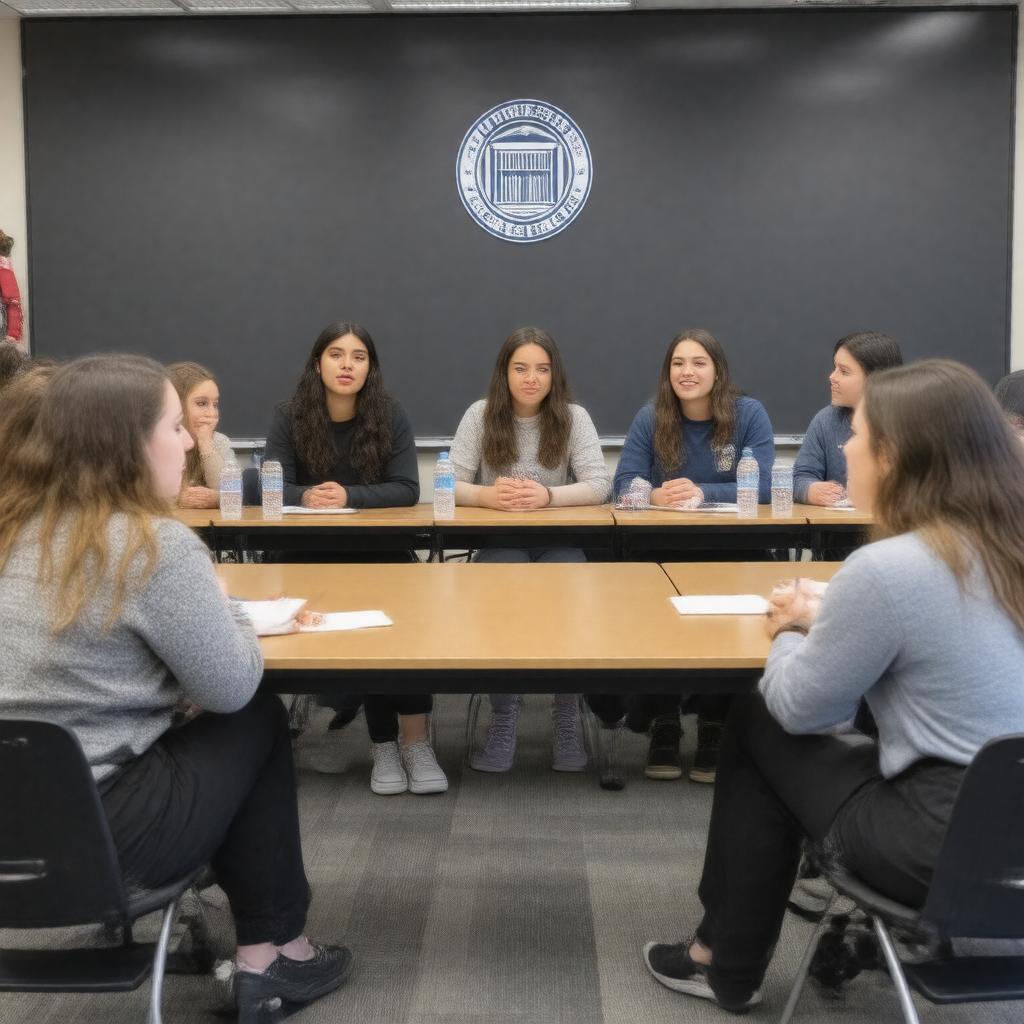 Click to view larger image AI-created image of Tufts Debate Society