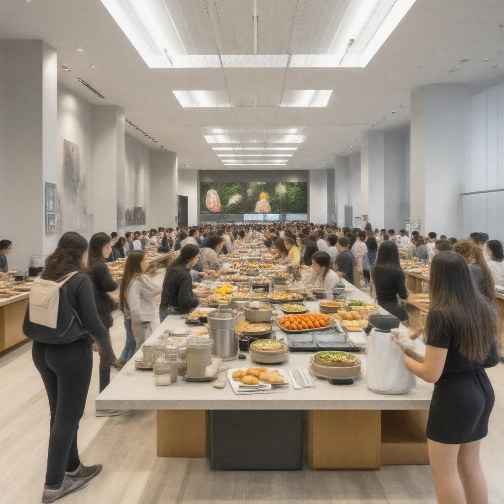 Click to view larger image AI-created image of Tufts Dining Services