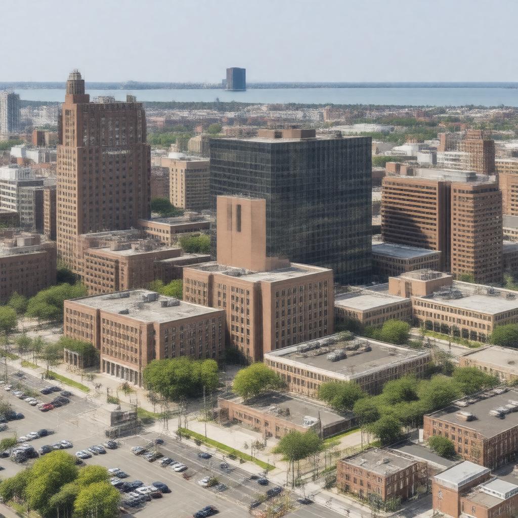 AI-created image of Tufts Health Sciences Campus