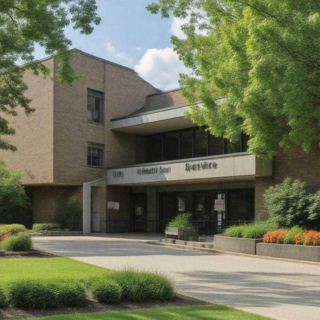 Click to view larger image AI-created image of Tufts Health Service