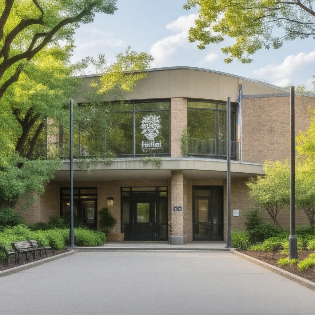 Click to view larger image AI-created image of Tufts Hillel