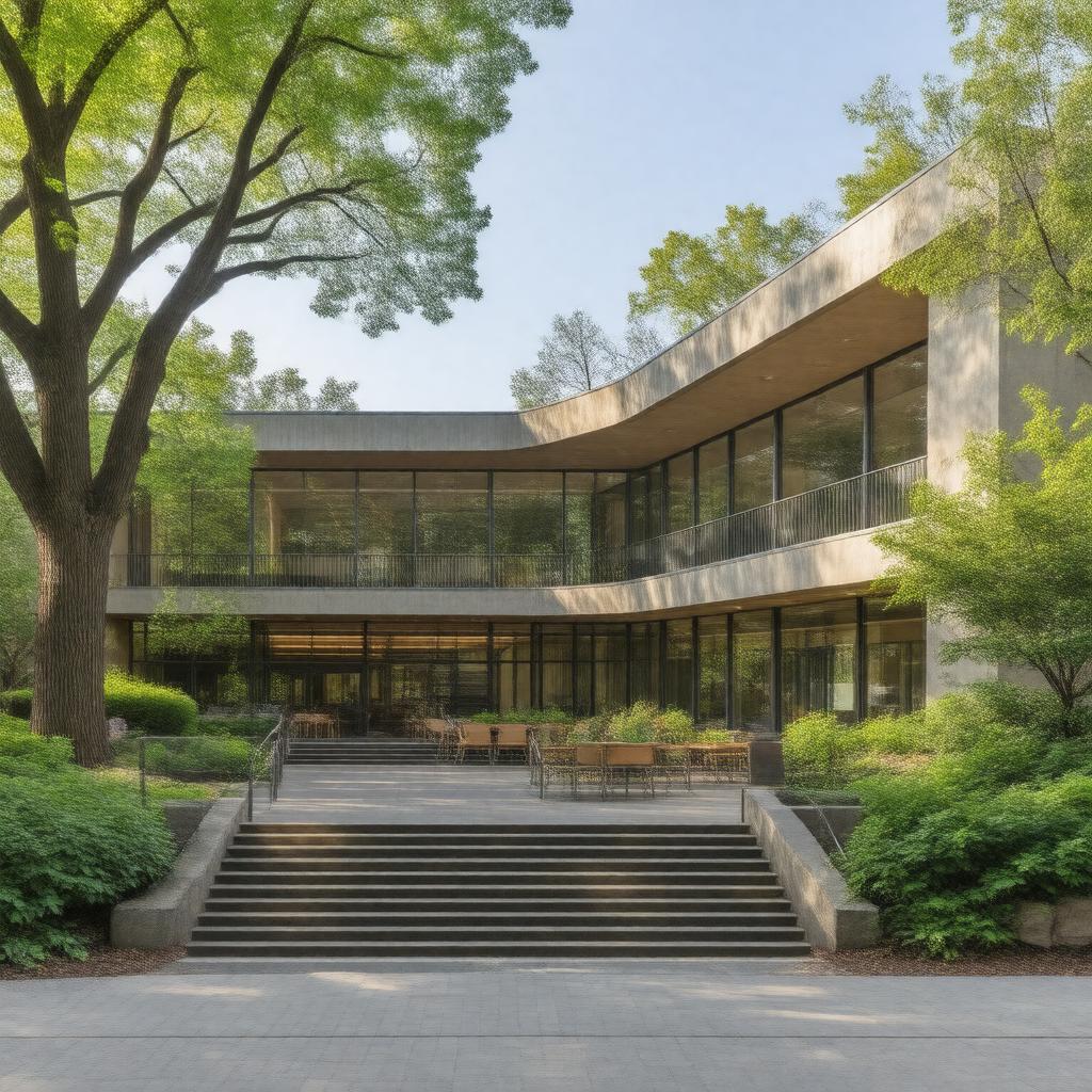 Click to view larger image AI-created image of Tufts Hillel Center