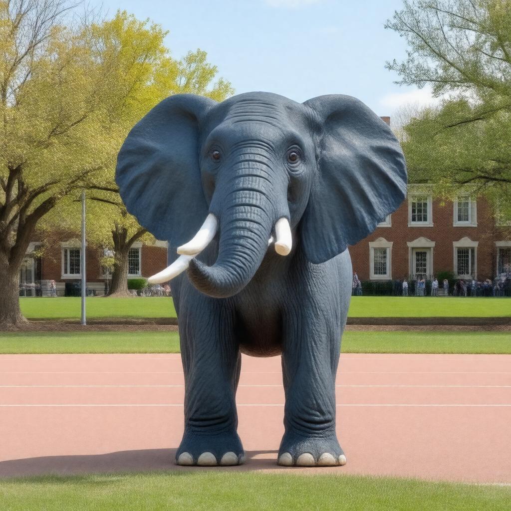 Click to view larger image AI-created image of Tufts Jumbos