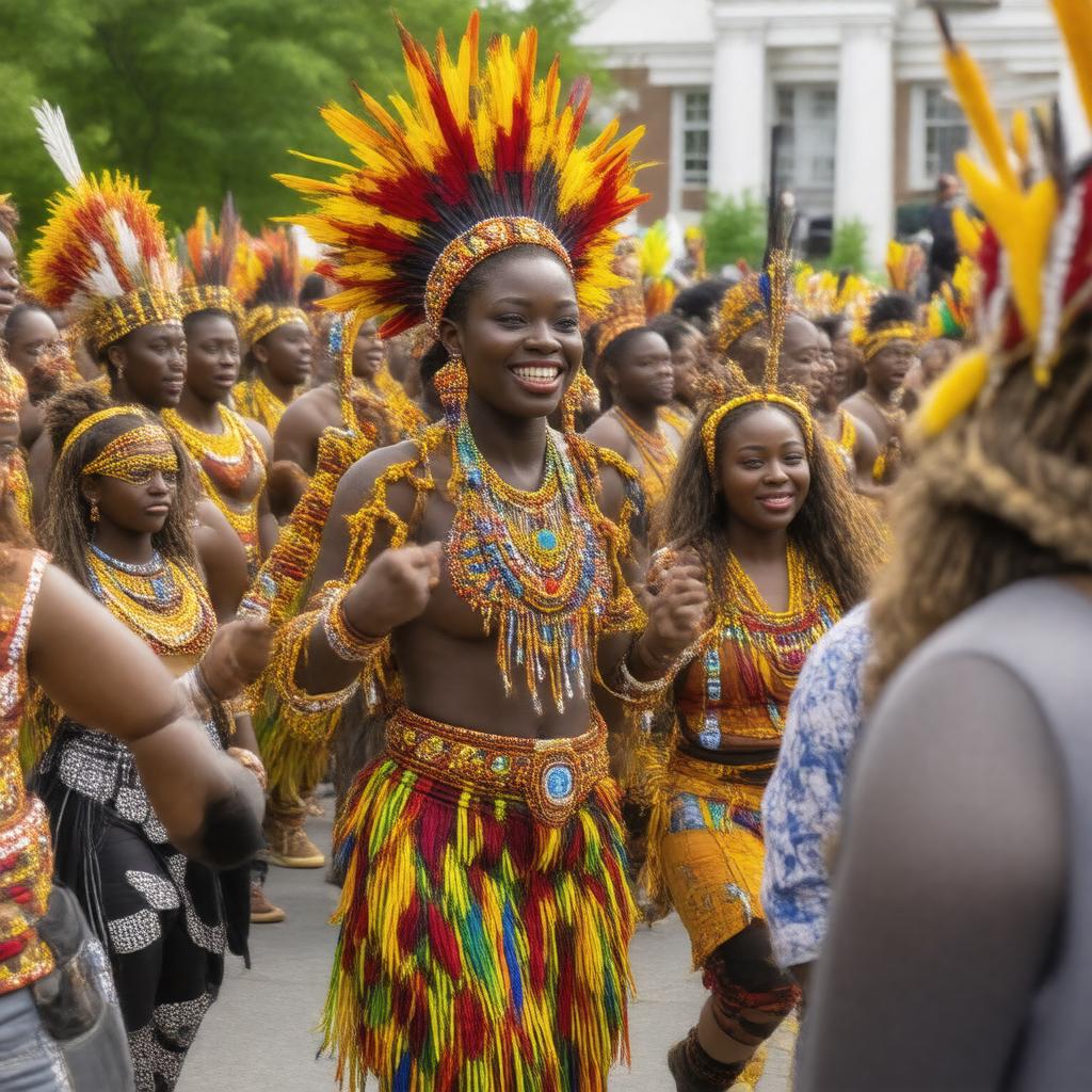 Click to view larger image AI-created image of Tufts University African Students Organization