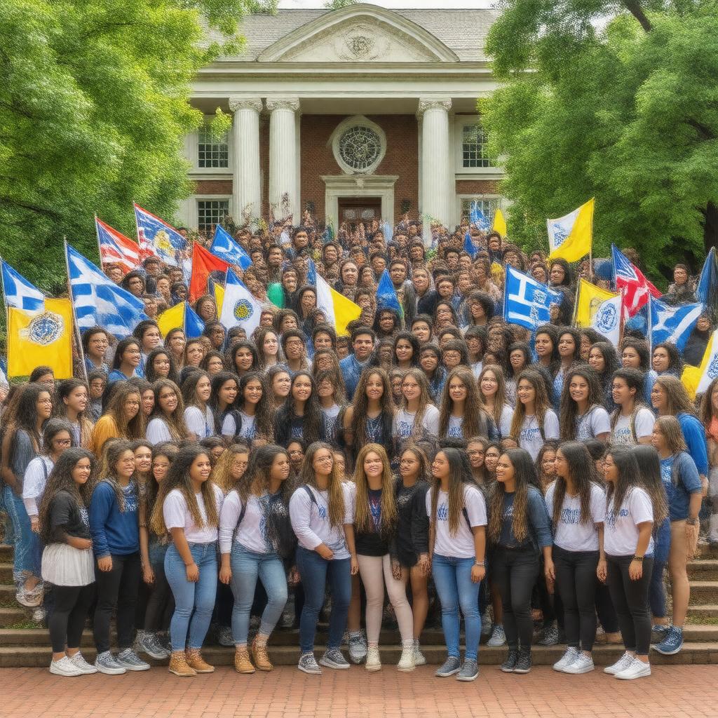 AI-created image of Tufts University Greek Life