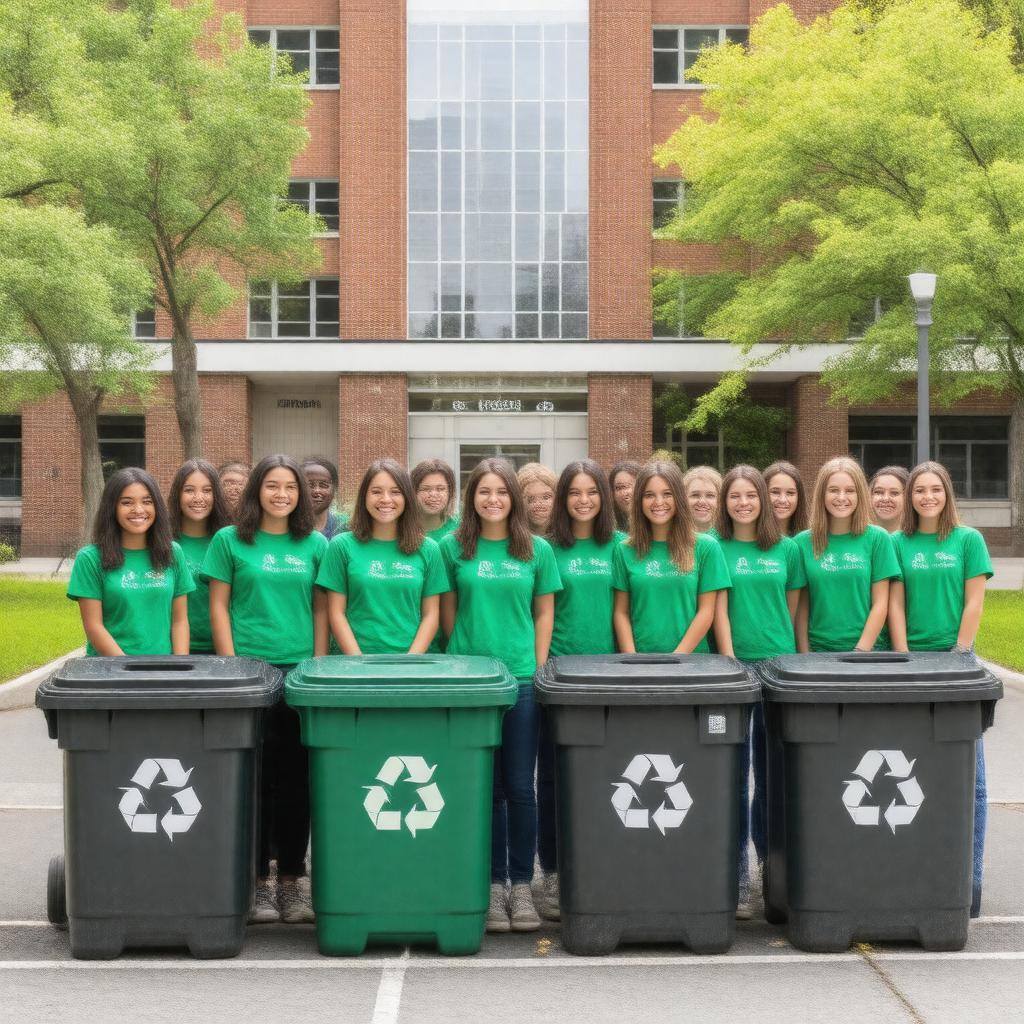 Click to view larger image AI-created image of Tufts University Green Team