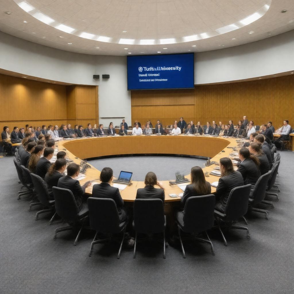 AI-created image of Tufts University Model United Nations