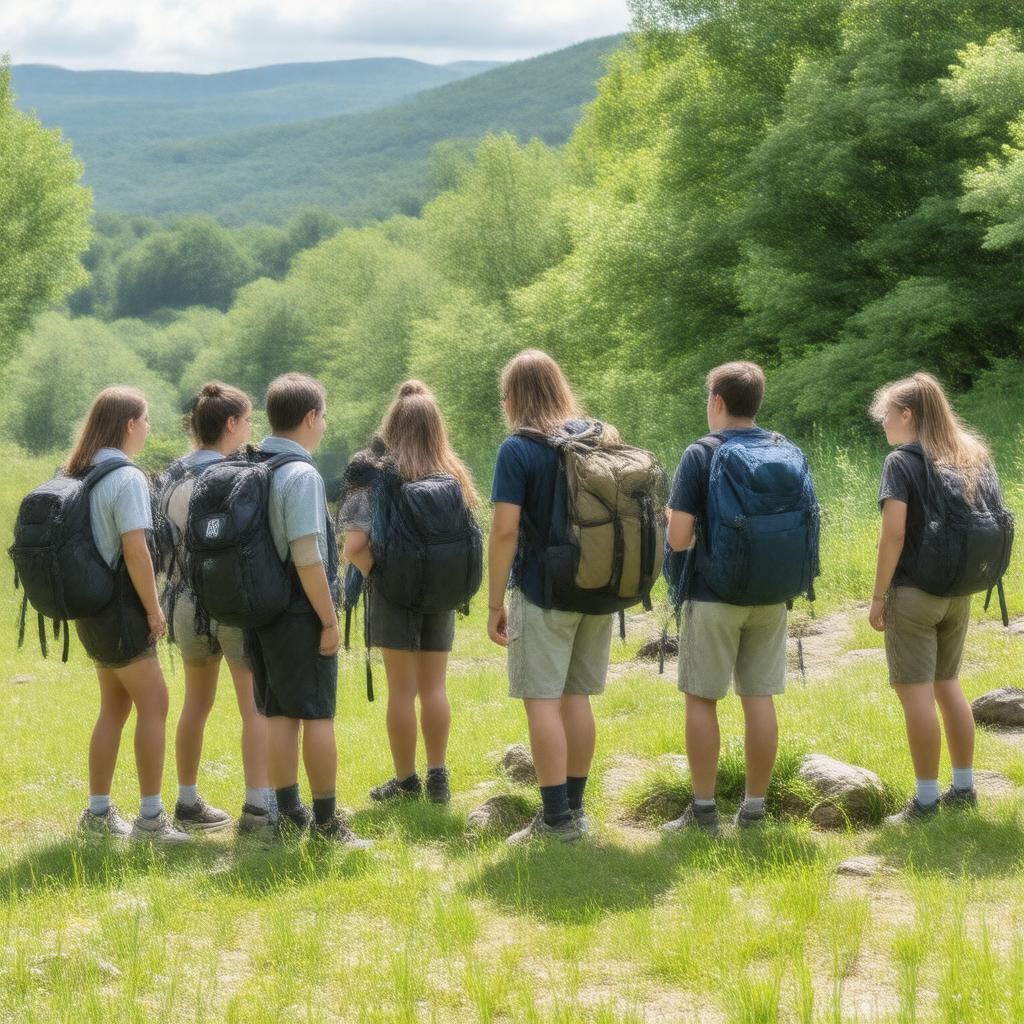 AI-created image of Tufts University Outing Club