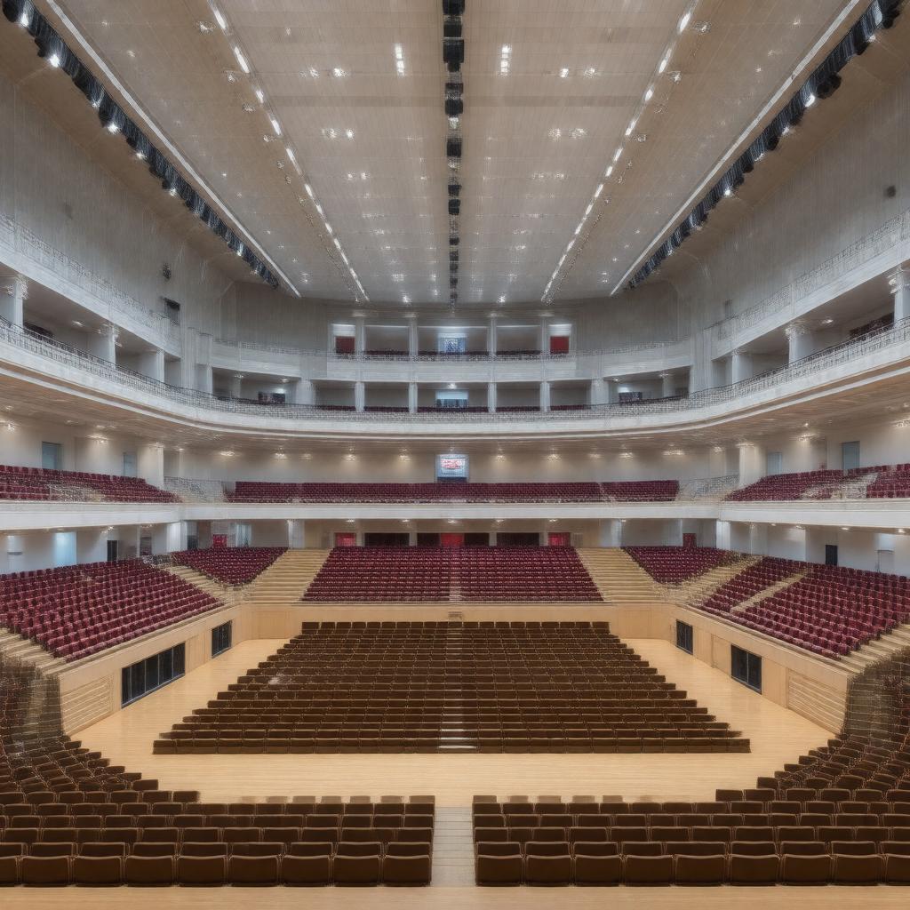 AI-created image of Tufts University Performance Spaces