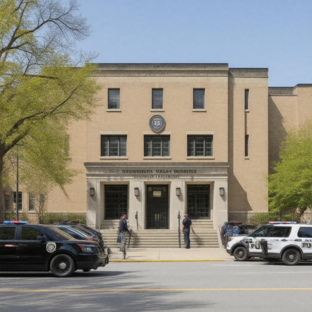 Click to view larger image AI-created image of Tufts University Police Department