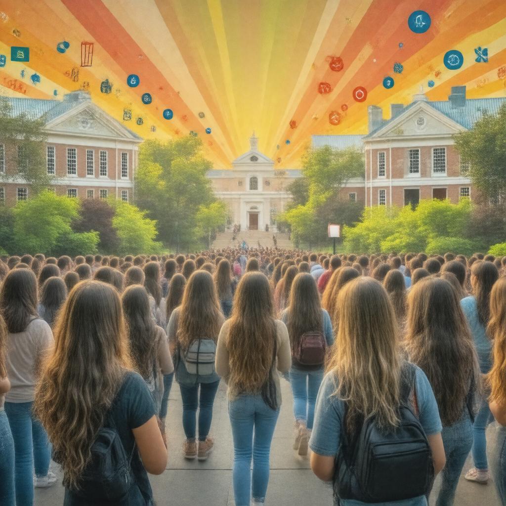 Click to view larger image AI-created image of Tufts University Social Collective