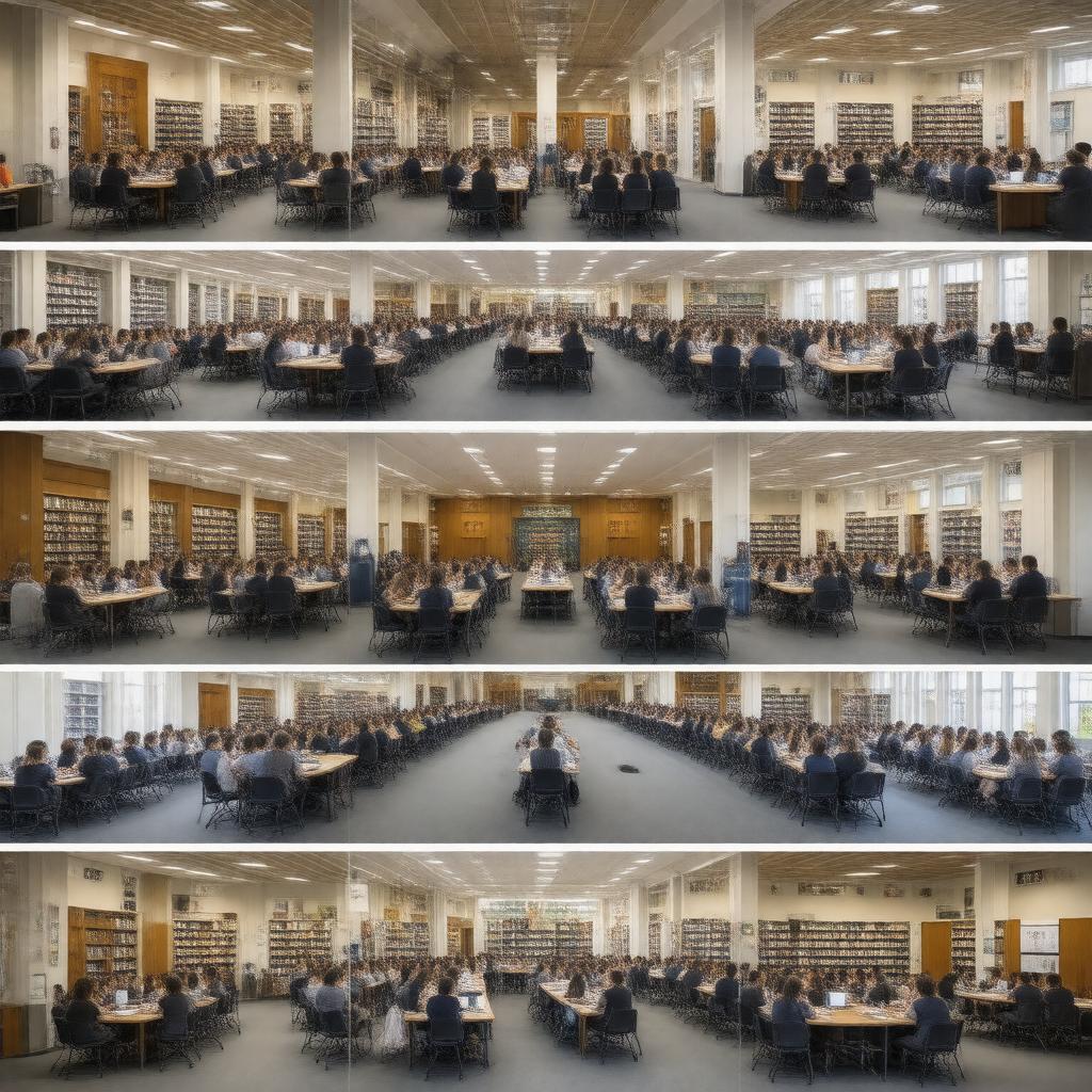 Click to view larger image AI-created image of Tufts University Study Spaces