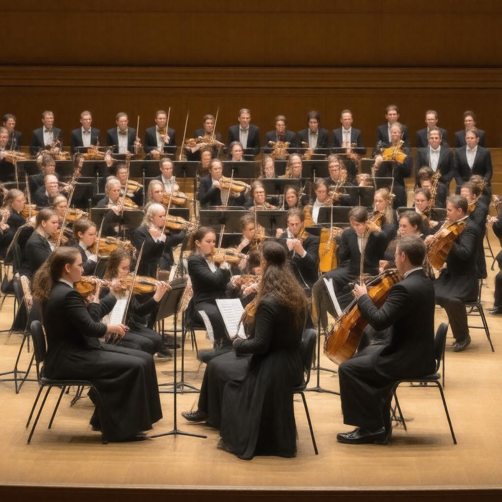 Click to view larger image AI-created image of Tufts University Tufts Chamber Orchestra
