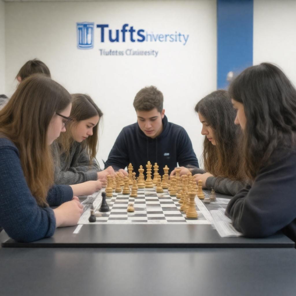 Click to view larger image AI-created image of Tufts University Tufts Chess Club