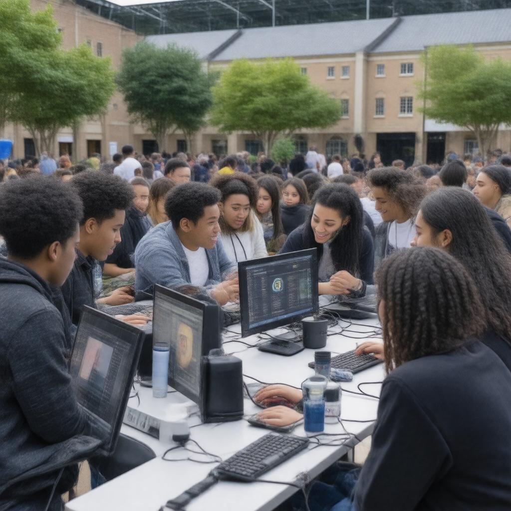 AI-created image of Tufts University Tufts Computer Science Exchange