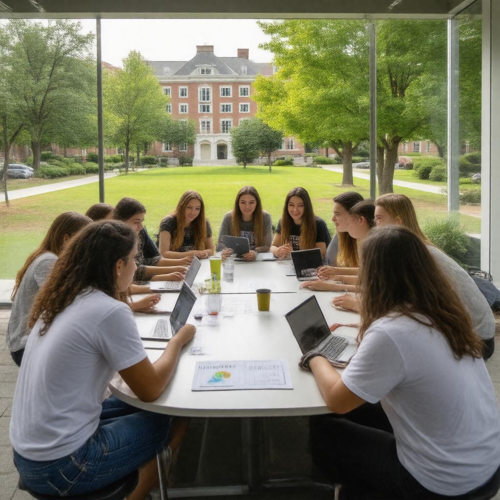 Click to view larger image AI-created image of Tufts University Tufts Consulting Collective