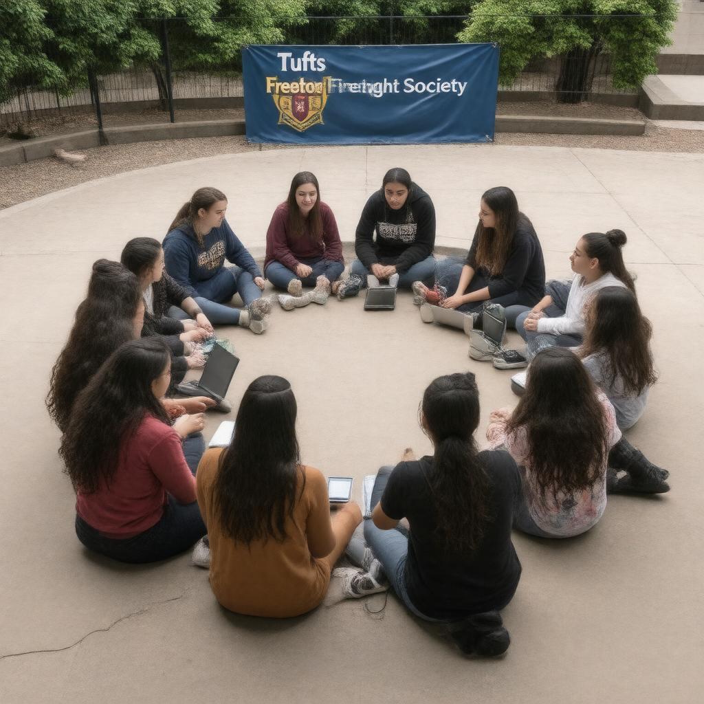 Click to view larger image AI-created image of Tufts University Tufts Freethought Society