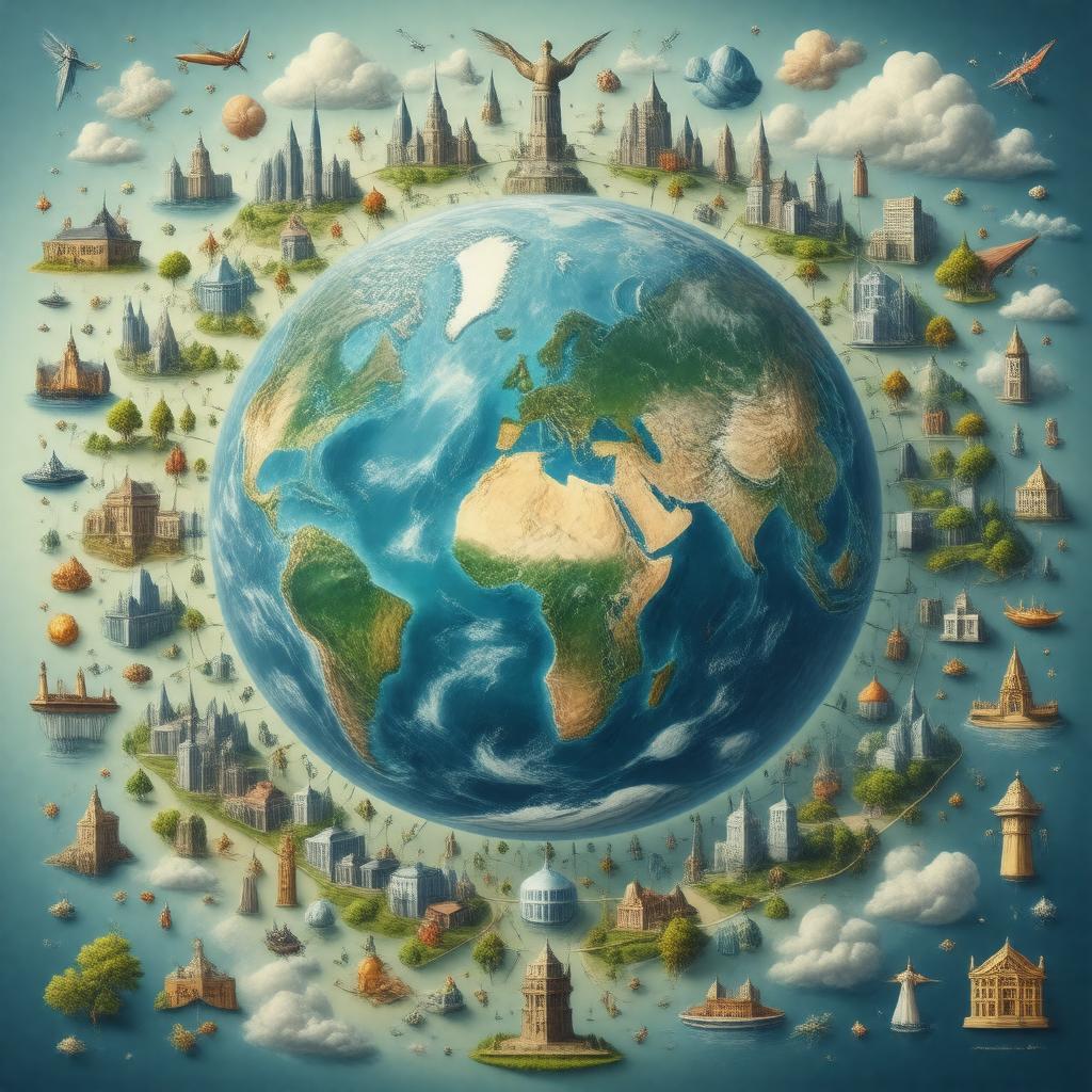 Click to view larger image AI-created image of Tufts University Tufts Global Health Collaborative
