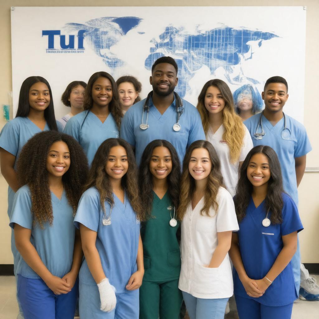 Click to view larger image AI-created image of Tufts University Tufts Medical Brigade