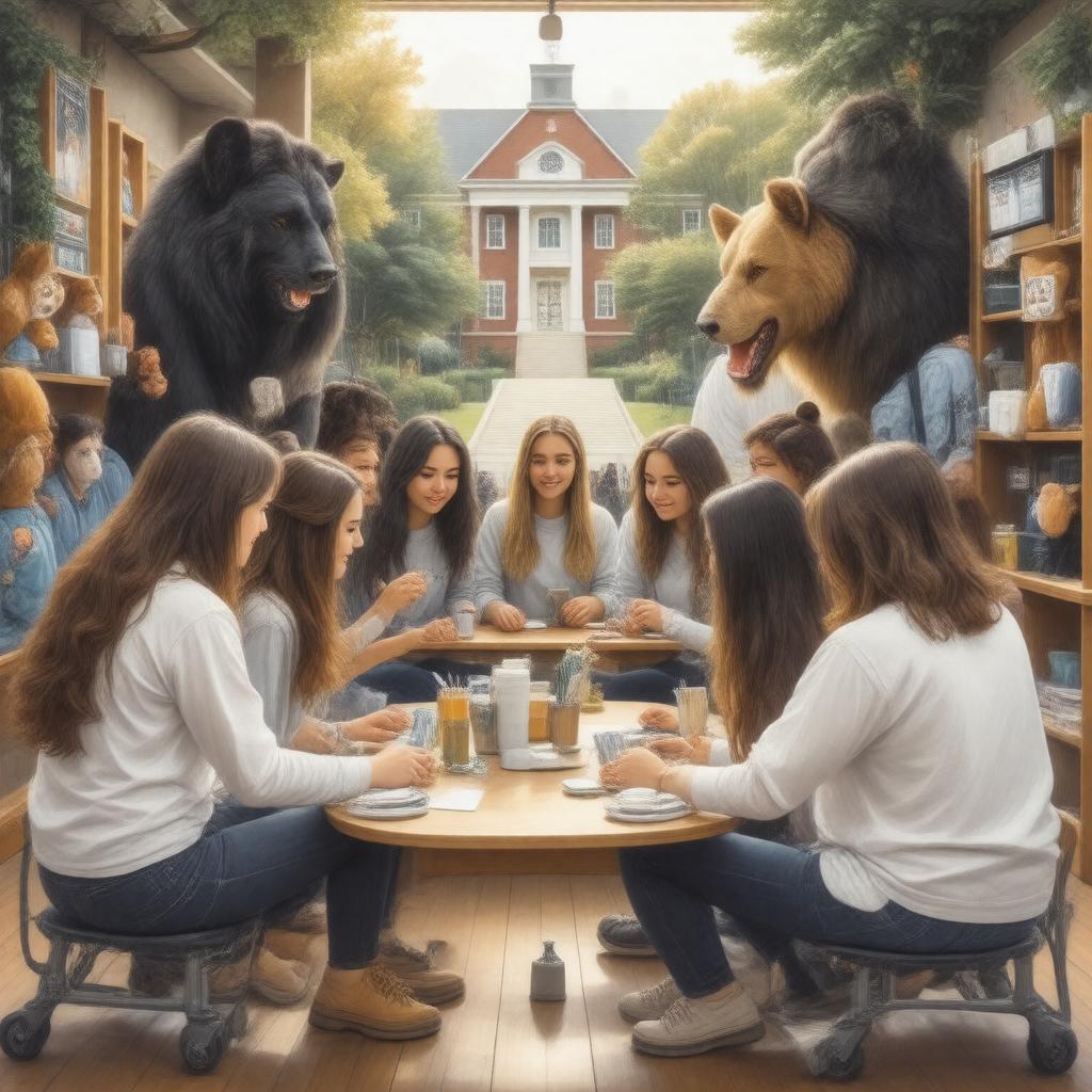 Click to view larger image AI-created image of Tufts University Tufts Pre-Veterinary Society