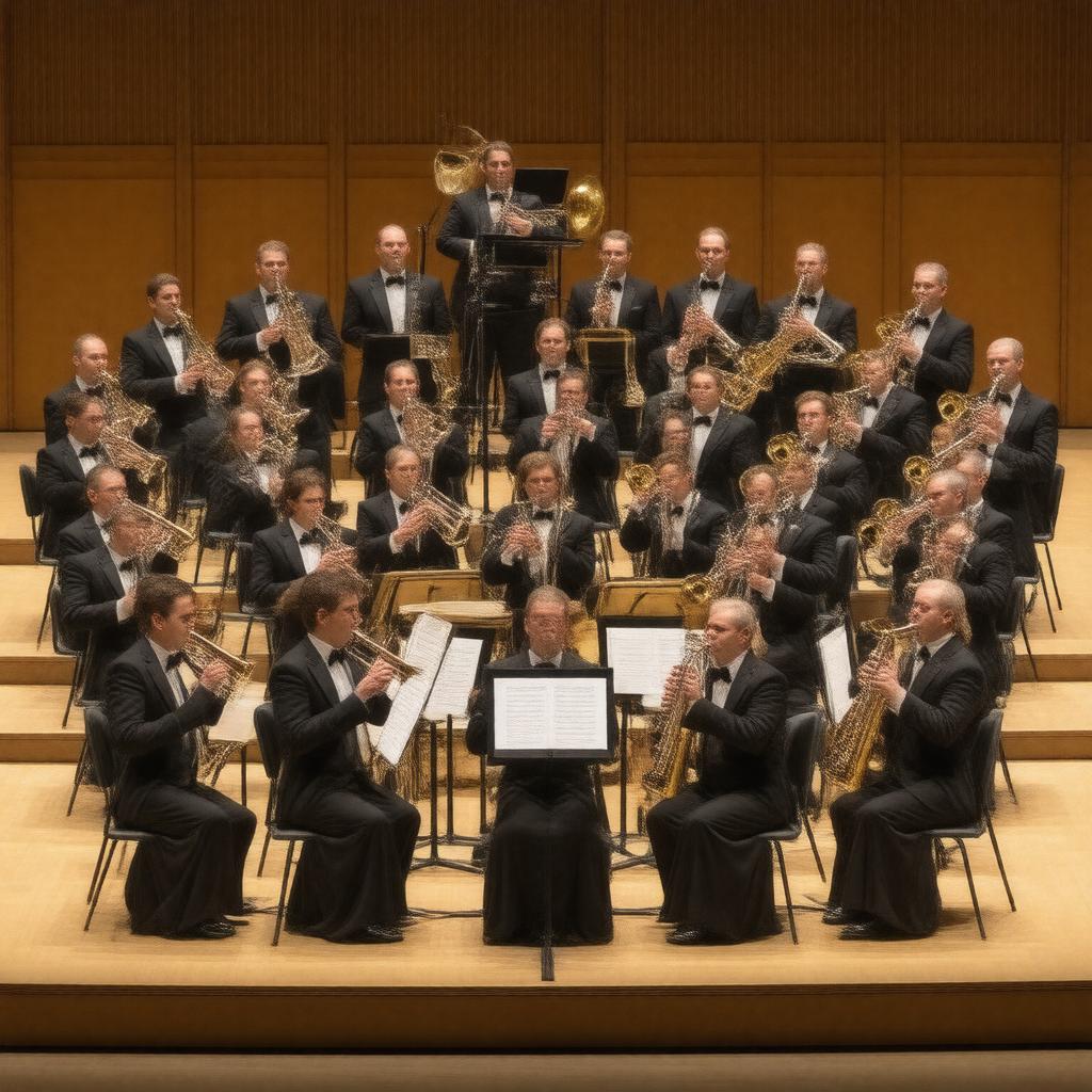 Click to view larger image AI-created image of Tufts University Tufts Wind Ensemble