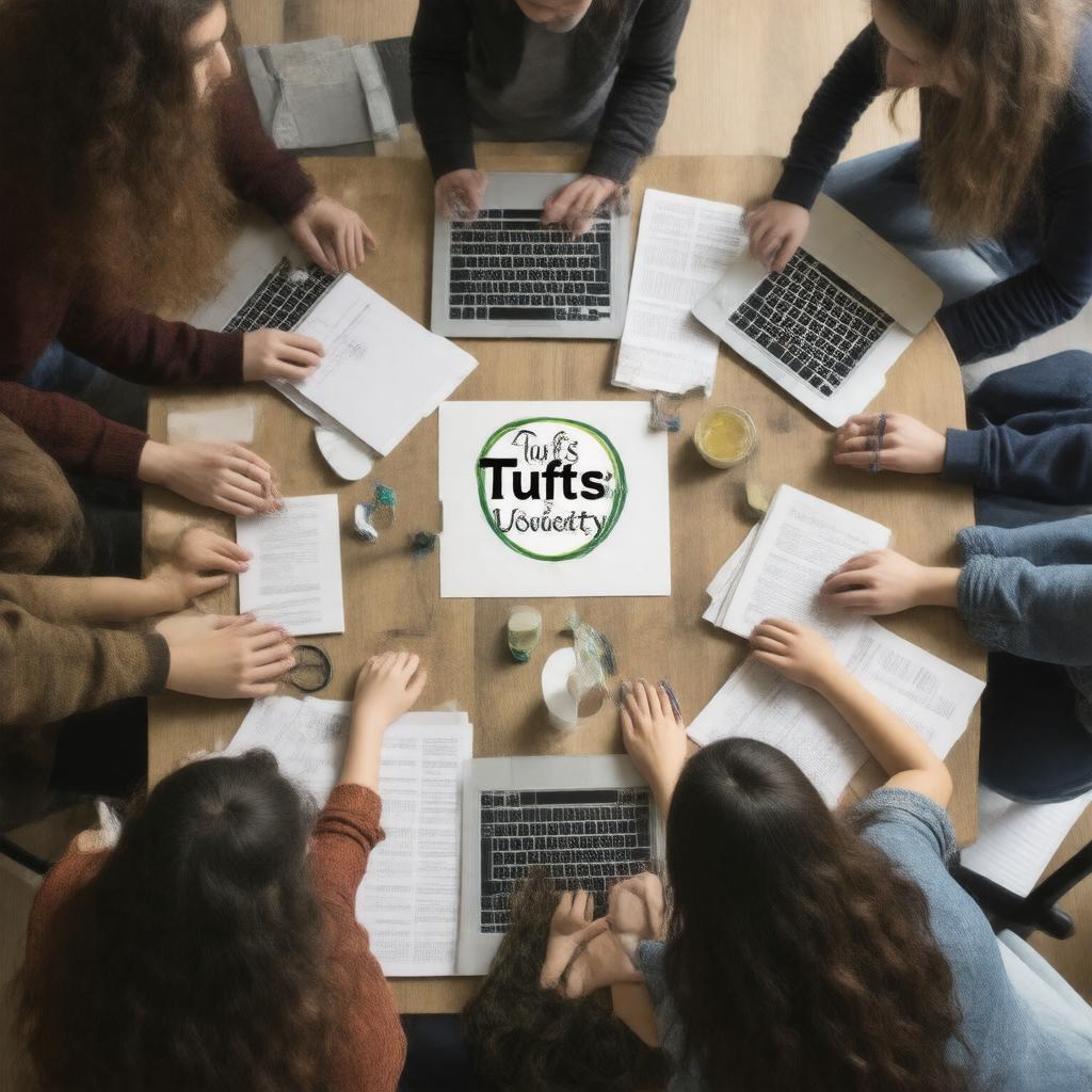 Click to view larger image AI-created image of Tufts University Tufts Writing Society
