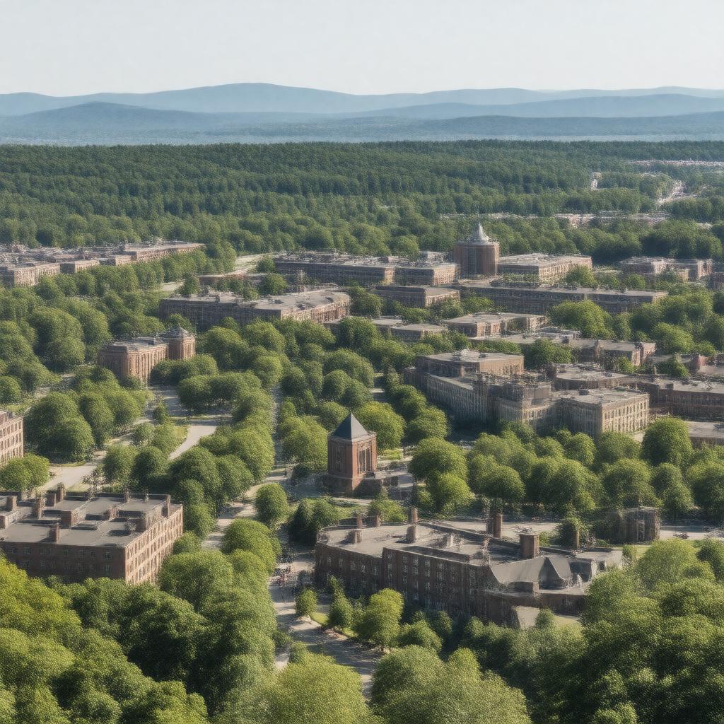 AI-created image of Tufts University campuses