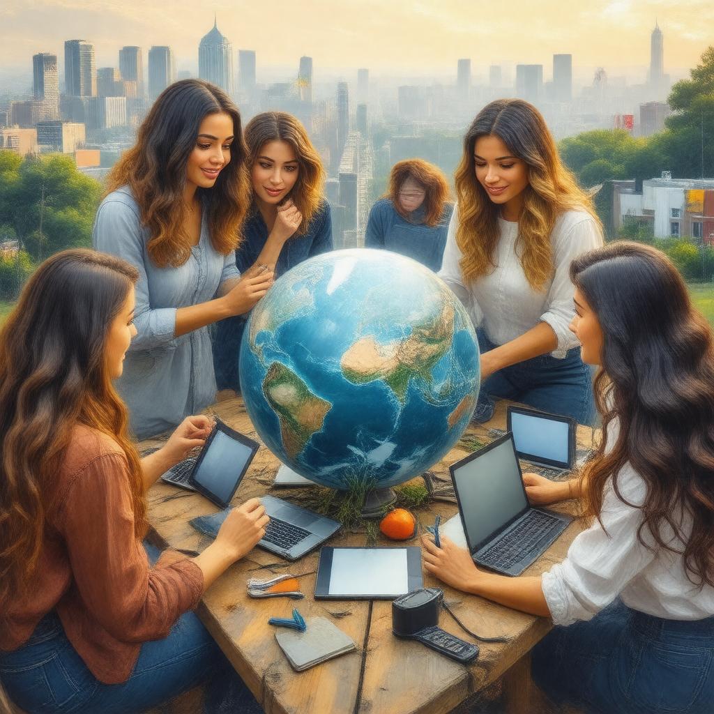 AI-created image of Tufts Women in International Relations