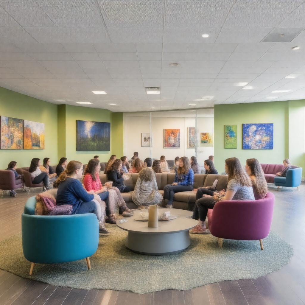 Click to view larger image AI-created image of Tufts Women's Center